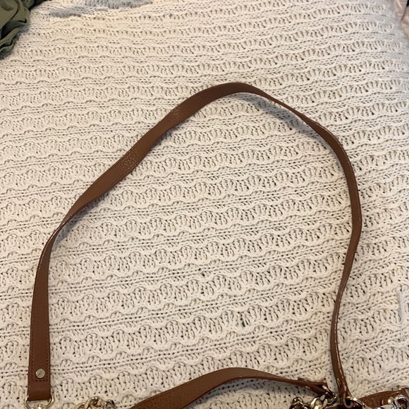 EUC Michael Kors classic brown Pebbled Leather dual Crossbody/shoulder bag - Picture 9 of 14